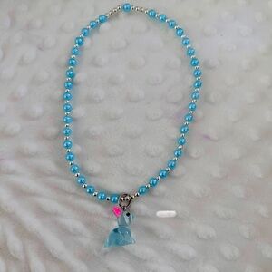Handmade Blue Easter Bunny Necklace